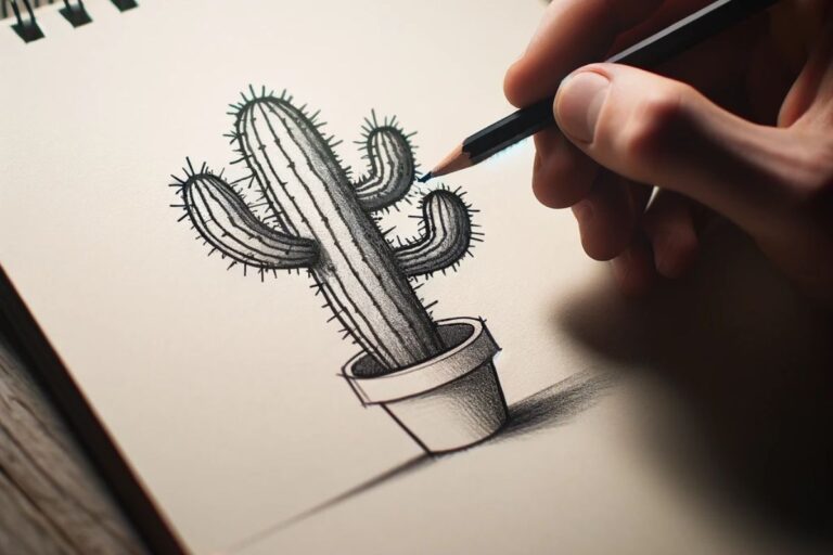 Cactus tekenen: zo teken je een mooie cactus