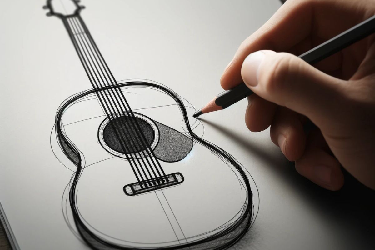 gitaar tekenen